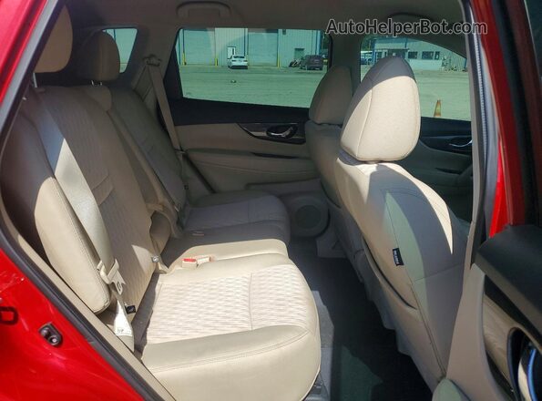 5N1AT2MT1HC839768 2017 NISSAN ROGUE Red უკანა სალონის ხედი