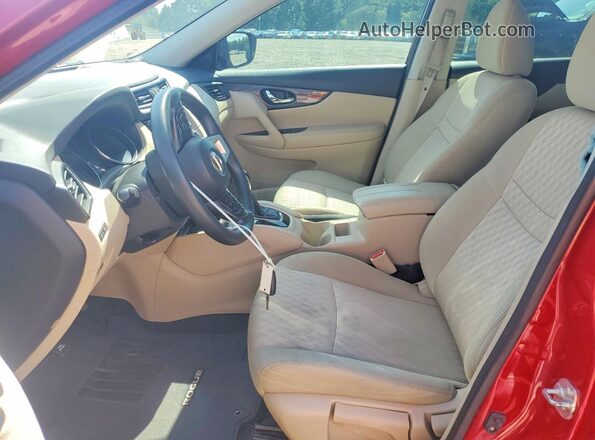 5N1AT2MT1HC839768 2017 NISSAN ROGUE Red წინა სალონის ხედი