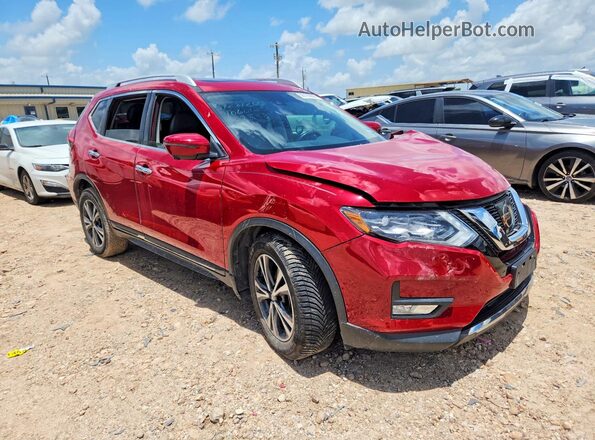 5N1AT2MT1HC862838 2017 NISSAN ROGUE Red Delantero derecho