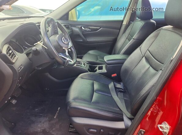 5N1AT2MT1HC862838 2017 NISSAN ROGUE Red Vista interior delantera