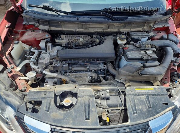 5N1AT2MT1HC862838 2017 NISSAN ROGUE Red Vista del compartimento del motor