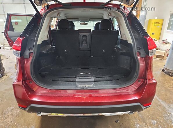 5N1AT2MT1JC736243 2018 NISSAN ROGUE Red Հետևի տեսք