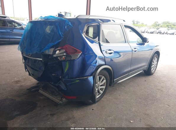 5N1AT2MT1JC801351 2018 NISSAN ROGUE Blue Trasero derecho