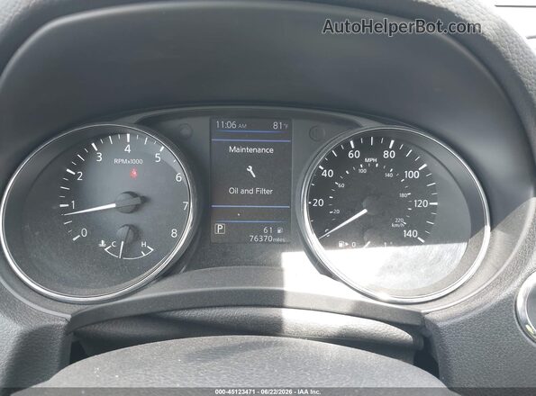 5N1AT2MT1KC708914 2019 NISSAN ROGUE Silver Հետևի նստատեղերի տեսք