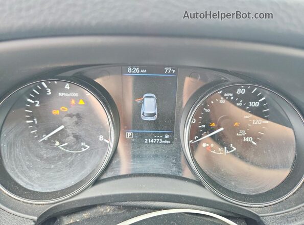 5N1AT2MT1KC778445 2019 NISSAN ROGUE Gray Вид щитка приладів