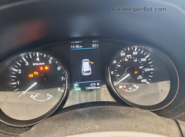 5N1AT2MT1KC822900 2019 NISSAN ROGUE Черный Вид щитка приборов