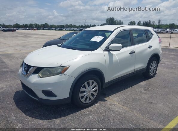 5N1AT2MT2GC744196 2016 NISSAN ROGUE White Передня ліва чверть