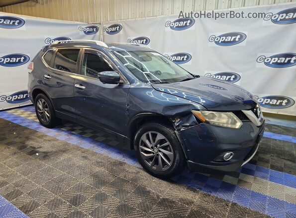 5N1AT2MT2GC780518 2016 NISSAN ROGUE Blue Front right