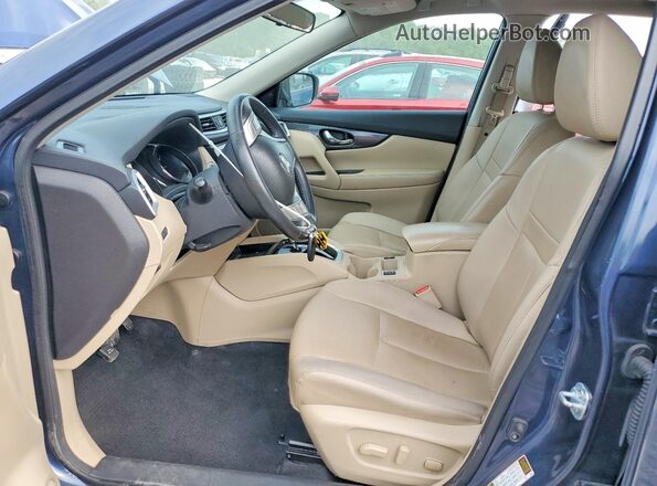 5N1AT2MT2GC868761 2016 NISSAN ROGUE Blue წინა სალონის ხედი