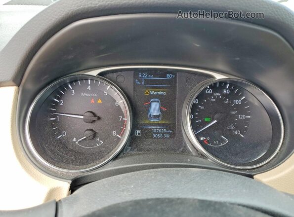 5N1AT2MT2GC868761 2016 NISSAN ROGUE Blue ხელსაწყოთა პანელის ხედი