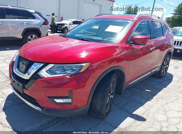 5N1AT2MT2HC762215 2017 NISSAN ROGUE Red Vista tres cuartos delantera izquierda