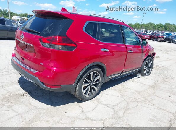 5N1AT2MT2HC762215 2017 NISSAN ROGUE Red Trasero derecho