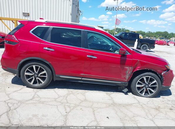 5N1AT2MT2HC762215 2017 NISSAN ROGUE Red Vista interior trasera