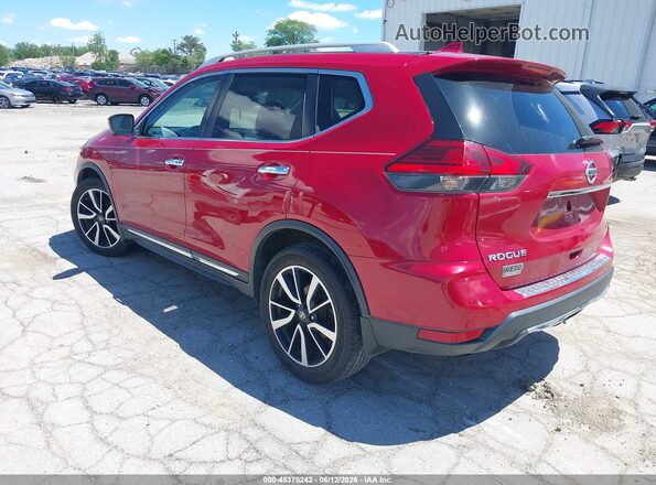 5N1AT2MT2HC762215 2017 NISSAN ROGUE Red Trasero izquierdo