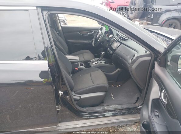 5N1AT2MT2HC787552 2017 NISSAN ROGUE Black წინა სალონის ხედი