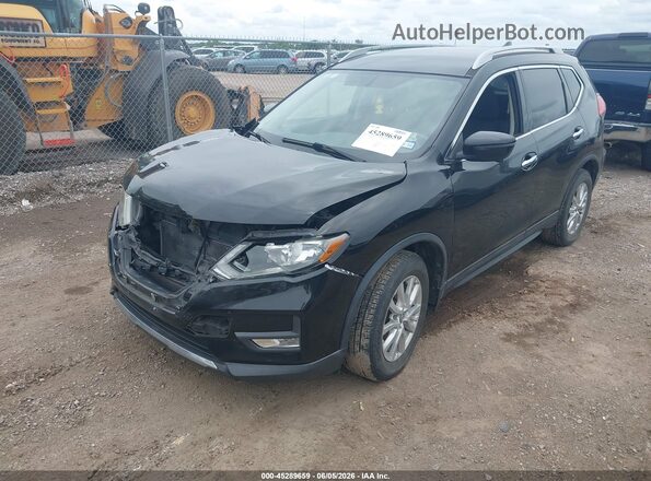 5N1AT2MT2HC787552 2017 NISSAN ROGUE Black წინა მარცხენა ხედი სამი მეოთხედიდან