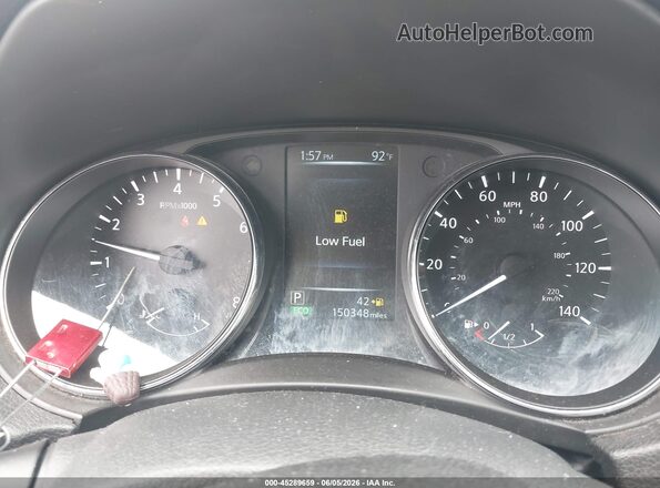 5N1AT2MT2HC787552 2017 NISSAN ROGUE Black უკანა სავარძლების ხედი