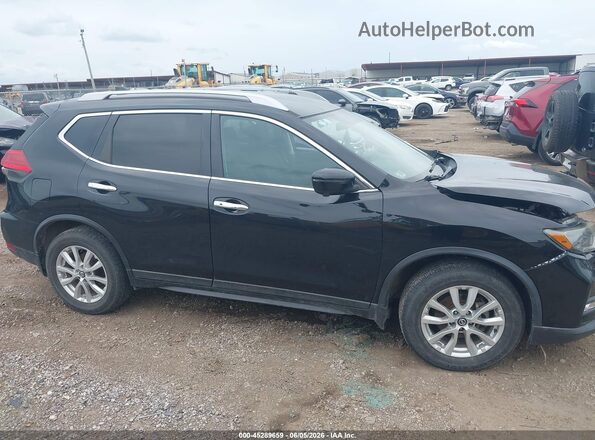 5N1AT2MT2HC787552 2017 NISSAN ROGUE Black უკანა სალონის ხედი