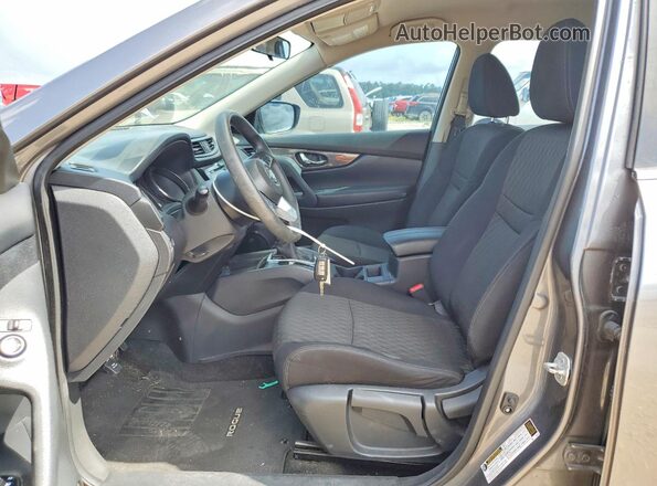 5N1AT2MT2HC787969 2017 NISSAN ROGUE Gray Вид салону спереду