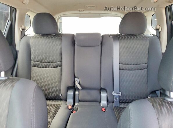 5N1AT2MT2HC814362 2017 NISSAN ROGUE Black Rear seats view