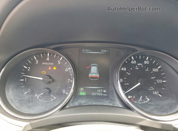 5N1AT2MT2HC814362 2017 NISSAN ROGUE Black Instrument cluster view