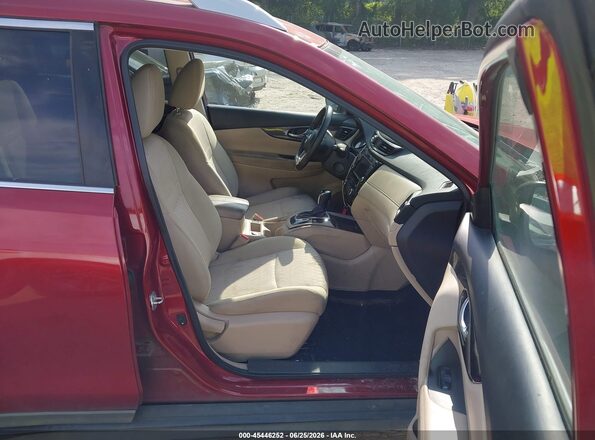 5N1AT2MT2JC847772 2018 NISSAN ROGUE Красный Вид салона спереди