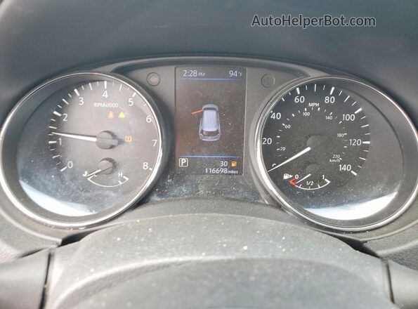 5N1AT2MT2KC823733 2019 NISSAN ROGUE White Instrument cluster view
