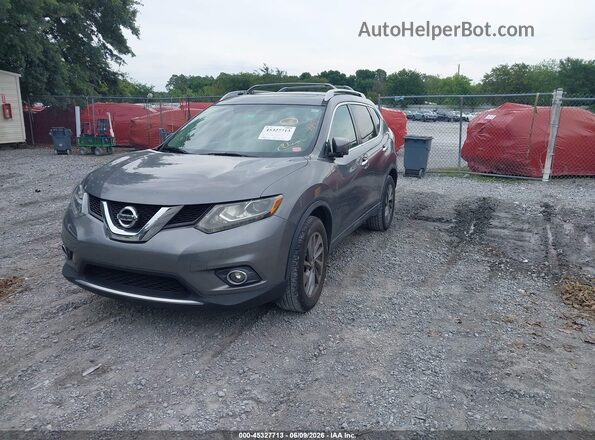 5N1AT2MT3GC747558 2016 NISSAN ROGUE Gray Vista tres cuartos delantera izquierda