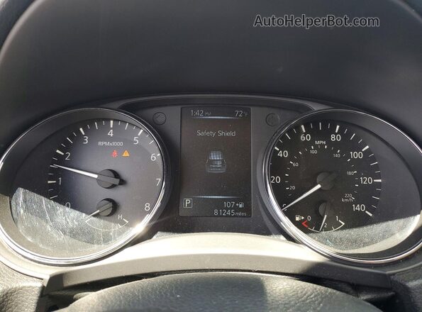 5N1AT2MT3HC843739 2017 NISSAN ROGUE White Instrument cluster view