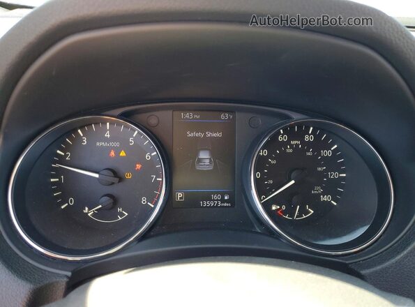 5N1AT2MT3JC812741 2018 NISSAN ROGUE Black Instrument cluster view