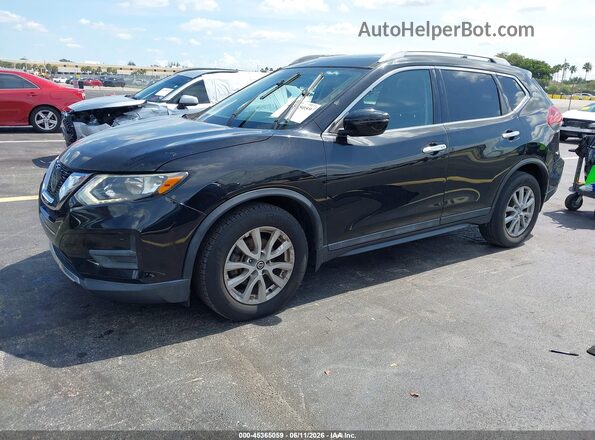 5N1AT2MT3JC819608 2018 NISSAN ROGUE Black წინა მარცხენა ხედი სამი მეოთხედიდან