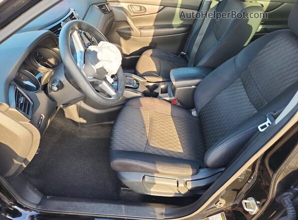 5N1AT2MT3KC729988 2019 NISSAN ROGUE Black წინა სალონის ხედი