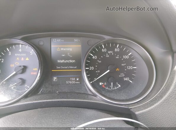 5N1AT2MT3KC810053 2019 NISSAN ROGUE Silver უკანა სავარძლების ხედი
