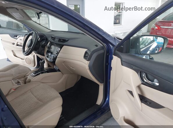 5N1AT2MT3KC843098 2019 NISSAN ROGUE Blue Вид салону спереду
