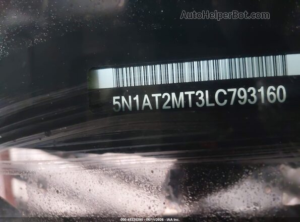 5N1AT2MT3LC793160 2020 NISSAN ROGUE Red 