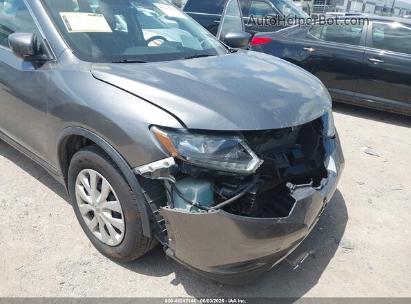 5N1AT2MT4GC838399 2016 NISSAN ROGUE Gray Front view