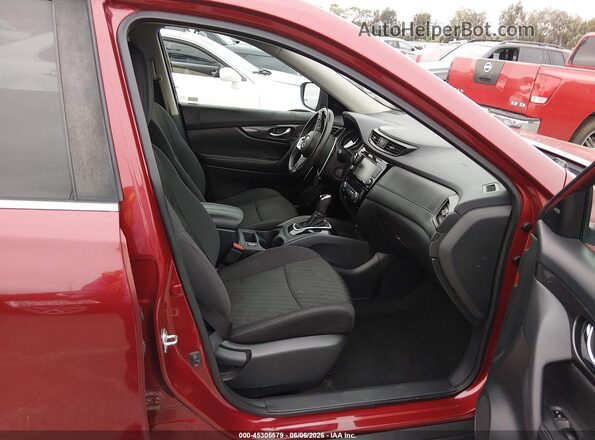 5N1AT2MT4JC764702 2018 NISSAN ROGUE Red Widok wnętrza z przodu