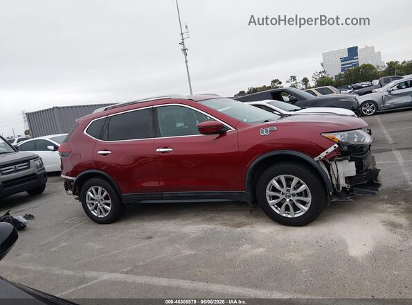 5N1AT2MT4JC764702 2018 NISSAN ROGUE Red Widok wnętrza 360 stopni