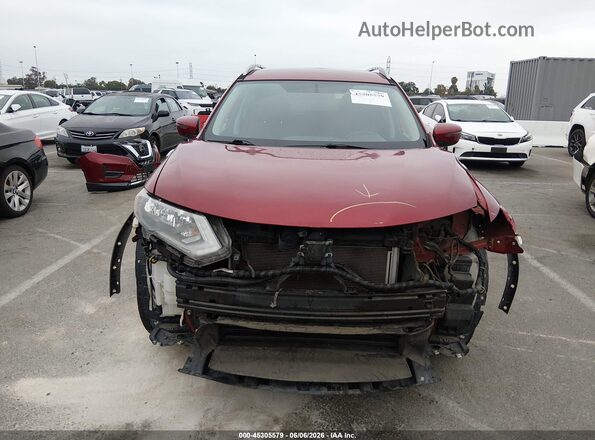 5N1AT2MT4JC764702 2018 NISSAN ROGUE Red Widok wnętrza z tyłu