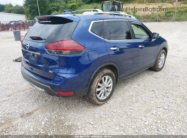 5N1AT2MT4KC705828 2019 NISSAN ROGUE Blue Trasero derecho