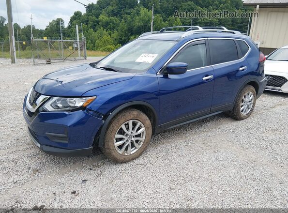 5N1AT2MT4KC705828 2019 NISSAN ROGUE Blue Vista tres cuartos delantera izquierda