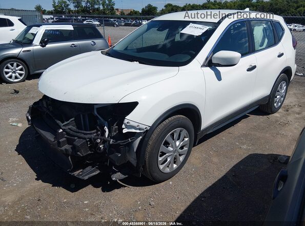 5N1AT2MT4KC800714 2019 NISSAN ROGUE White Առջևի ձախ երեք քառորդ տեսարան