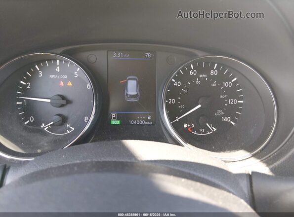 5N1AT2MT4KC800714 2019 NISSAN ROGUE White Հետևի նստատեղերի տեսք