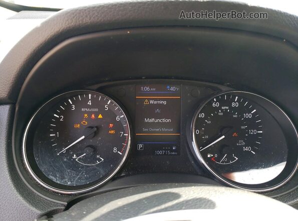 5N1AT2MT4LC800360 2020 NISSAN ROGUE Black ხელსაწყოთა პანელის ხედი