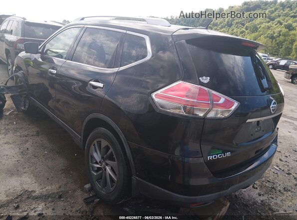 5N1AT2MT5GC763339 2016 NISSAN ROGUE Black Tył lewy