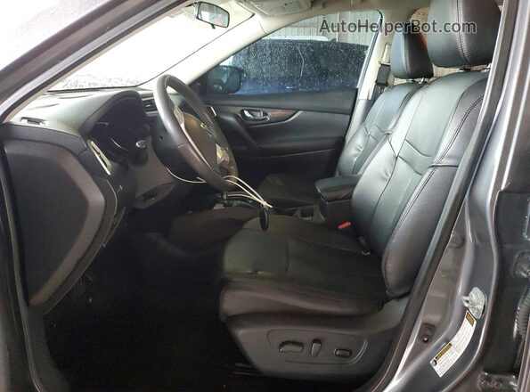 5N1AT2MT5GC792081 2016 NISSAN ROGUE Gray Front interior view