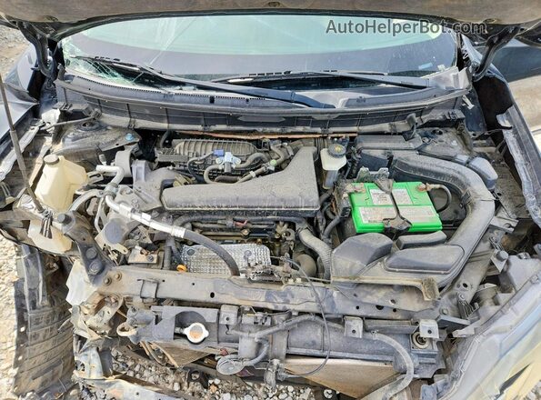 5N1AT2MT5GC797197 2016 NISSAN ROGUE Black Вид підкапотного простору
