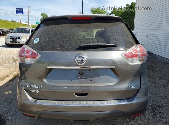 5N1AT2MT5GC841389 2016 NISSAN ROGUE Gray Widok z tyłu