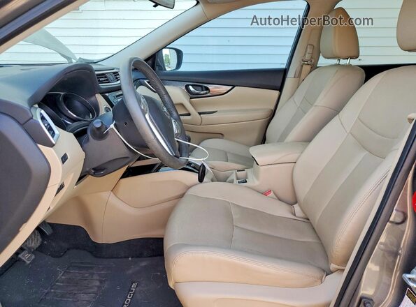 5N1AT2MT5GC841389 2016 NISSAN ROGUE Gray Widok wnętrza z przodu