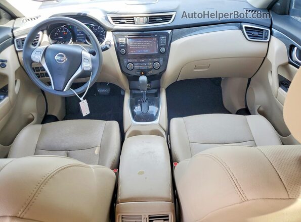 5N1AT2MT5GC841389 2016 NISSAN ROGUE Gray Widok deski rozdzielczej